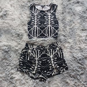 EXPRESS 2pc set black/white print